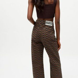 The Ragged Priest Wave Printed Jean